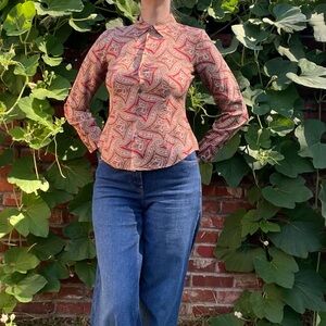 Talbots Silk Paisley Blouse